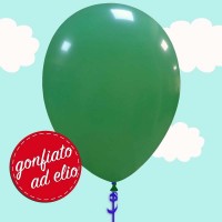 palloncino verde scuro pastello ad elio