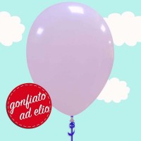 palloncino lilla pastello gonfiato ad elio
