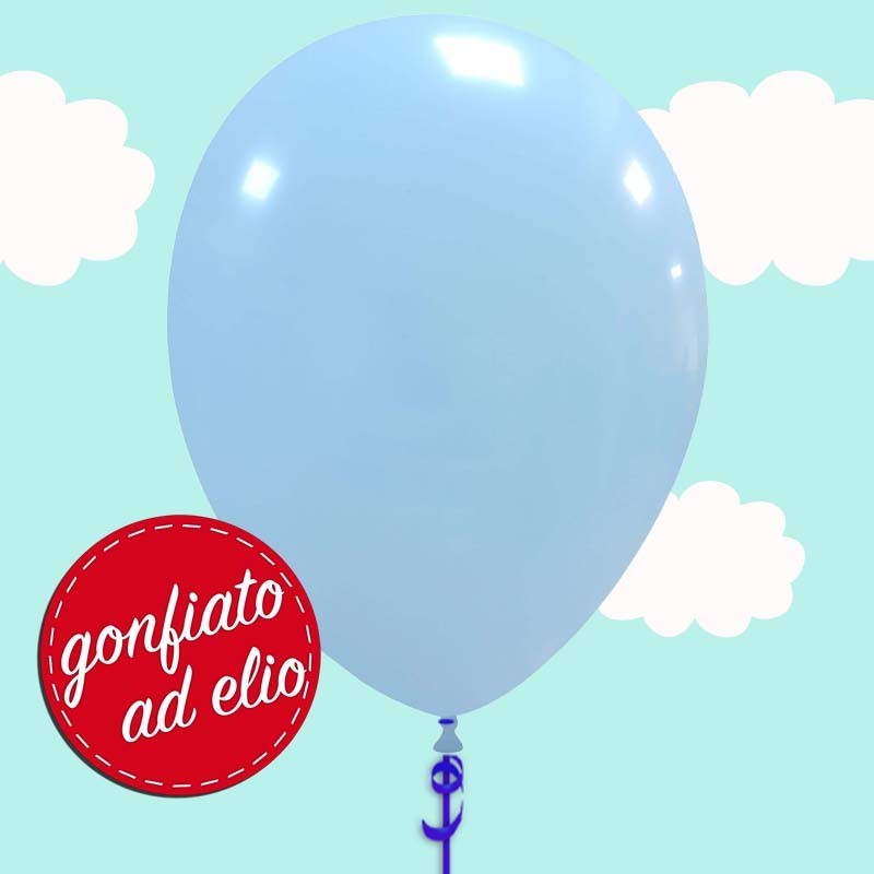 Palloncino Celeste Baby Pastello 12" Ad Elio