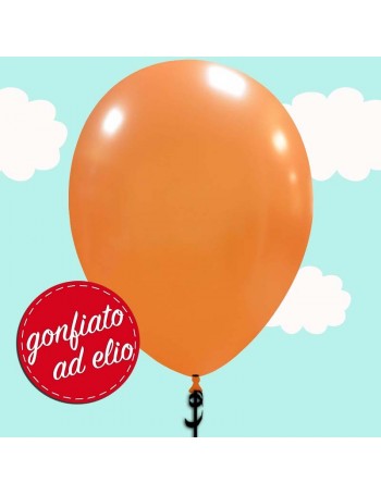 palloncino arancione metallizzato ad elio