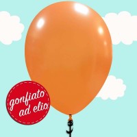 palloncino arancione metallizzato ad elio