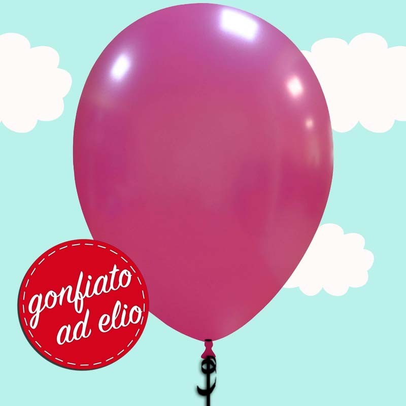 Palloncino Fucsia Metallizzato 13" Ad Elio