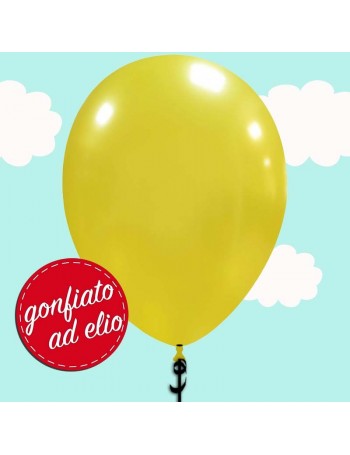 palloncino giallo metallizzato ad elio