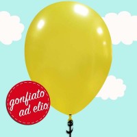 palloncino giallo metallizzato ad elio