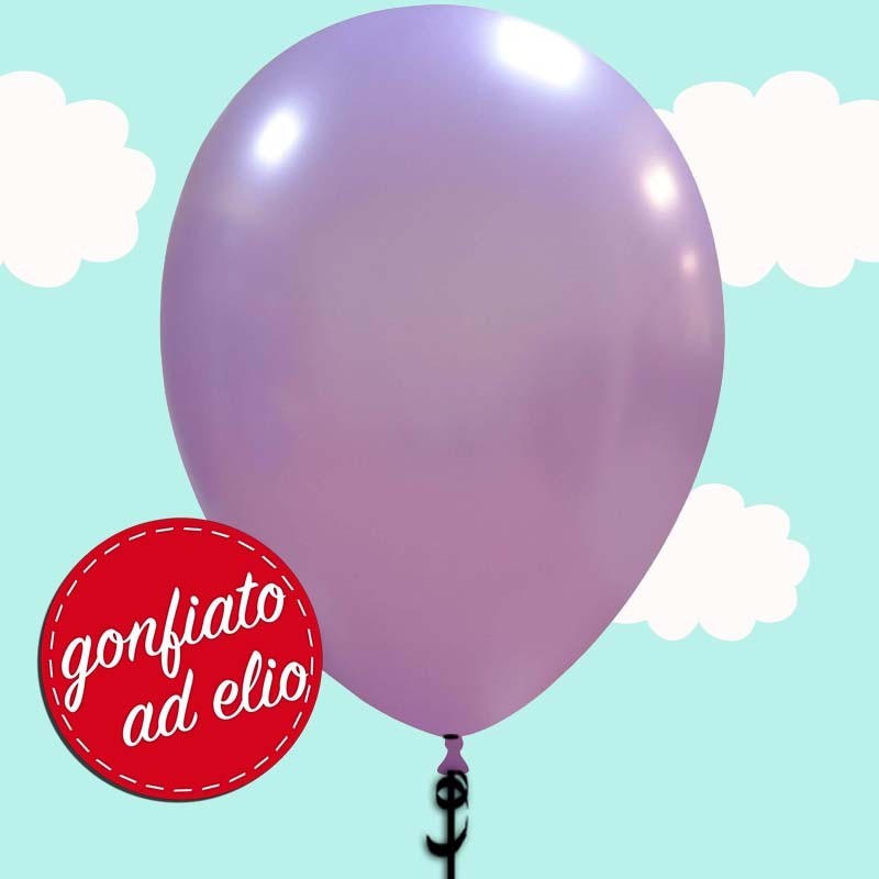 palloncino lavanda metallizzato ad elio