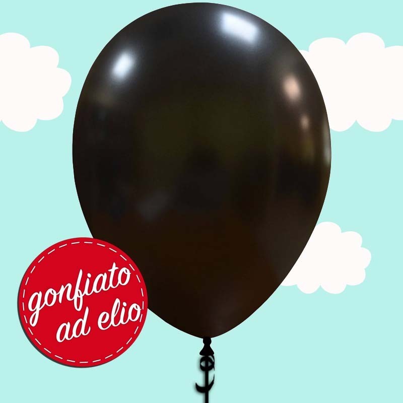 palloncino nero metallizzato ad elio