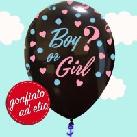 Palloncino 12" Boy or Girl gonfiato ad elio