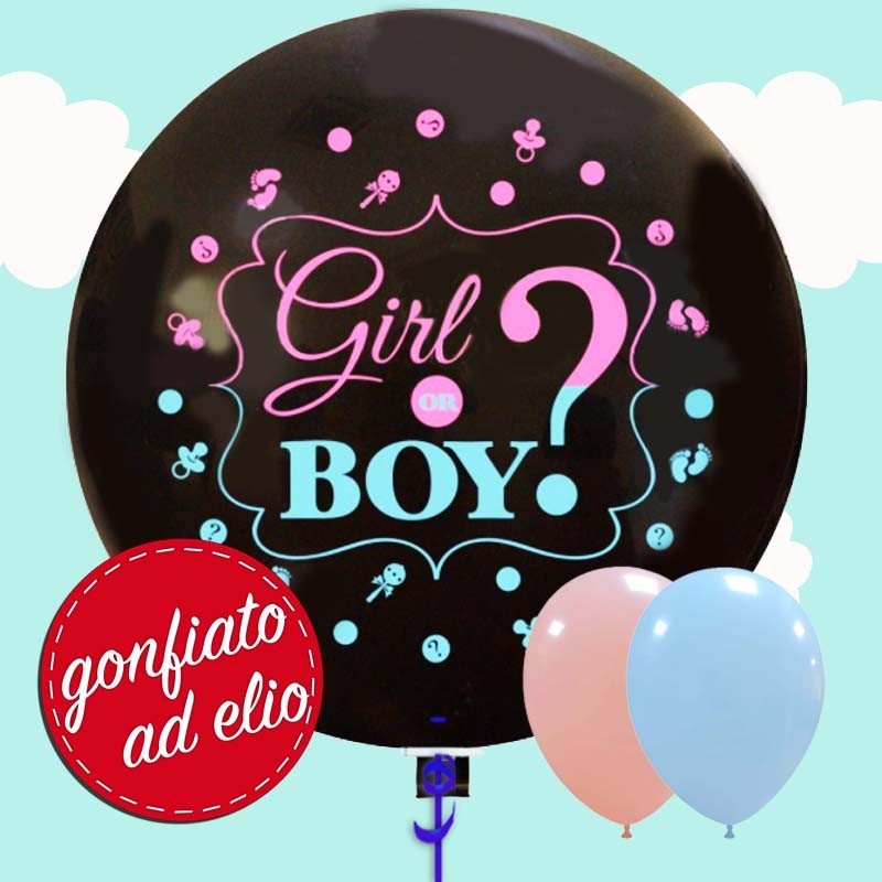Boy or Girl Palloncino 36" cm.90 gonfiato ad elio