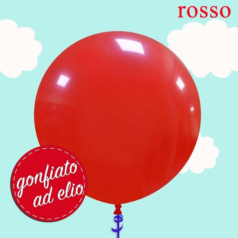 Palloncino 19" rosso pastello ad elio
