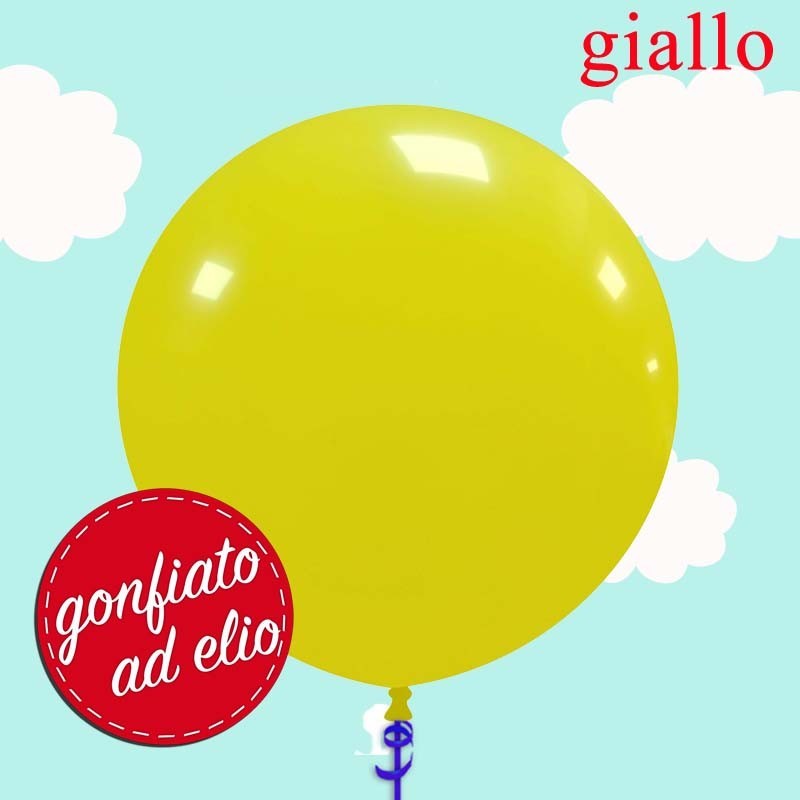 Palloncino 19" giallo pastello ad elio