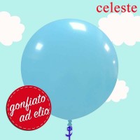 Palloncino 19" celeste pastello ad elio
