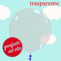 Palloncino 19" trasparente pastello ad elio