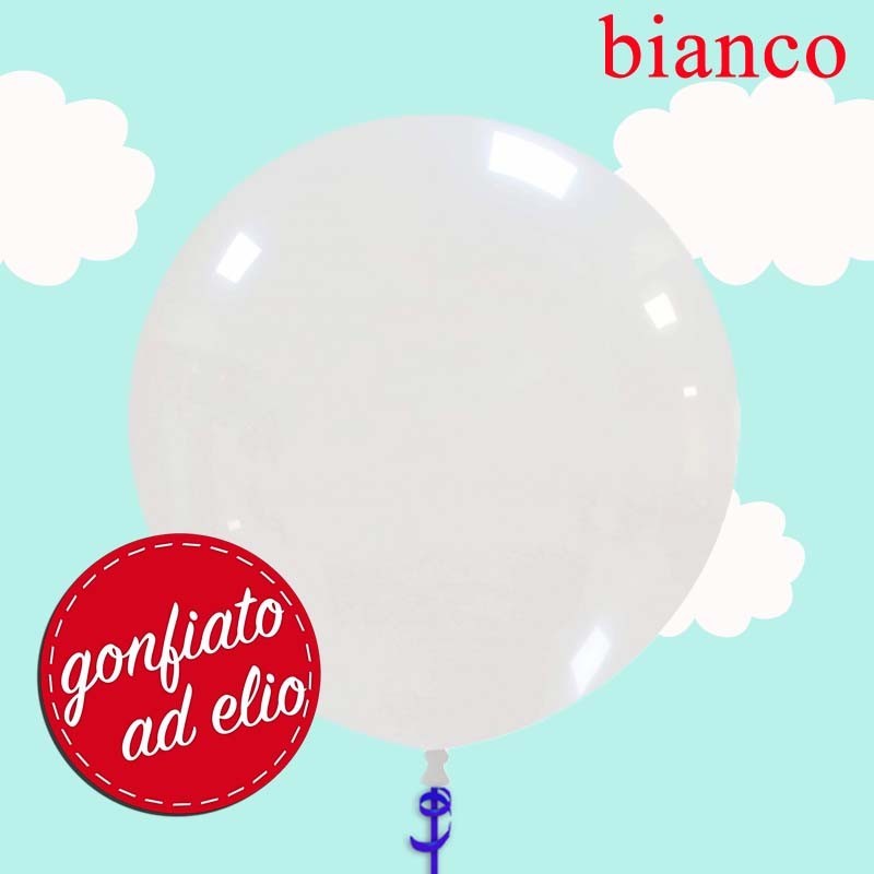 Palloncino 19" bianco pastello ad elio