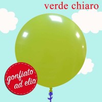 Palloncino 19" verde chiaro pastello ad elio
