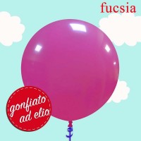 Palloncino 19" fucsia pastello ad elio