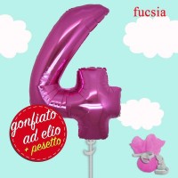 numero 4 fucsia cm.100 ad elio