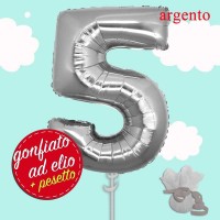 numero 5 argento mylar cm.100 ad elio numero 5 argento mylar cm.100 ad elio