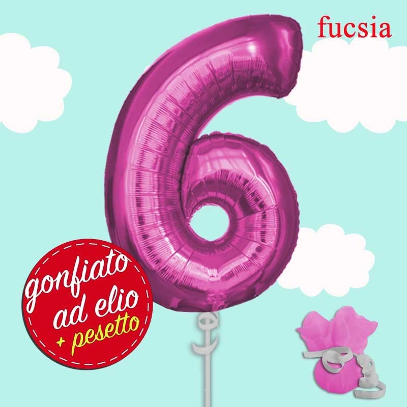 numero 6 fucsia maxi ad elio