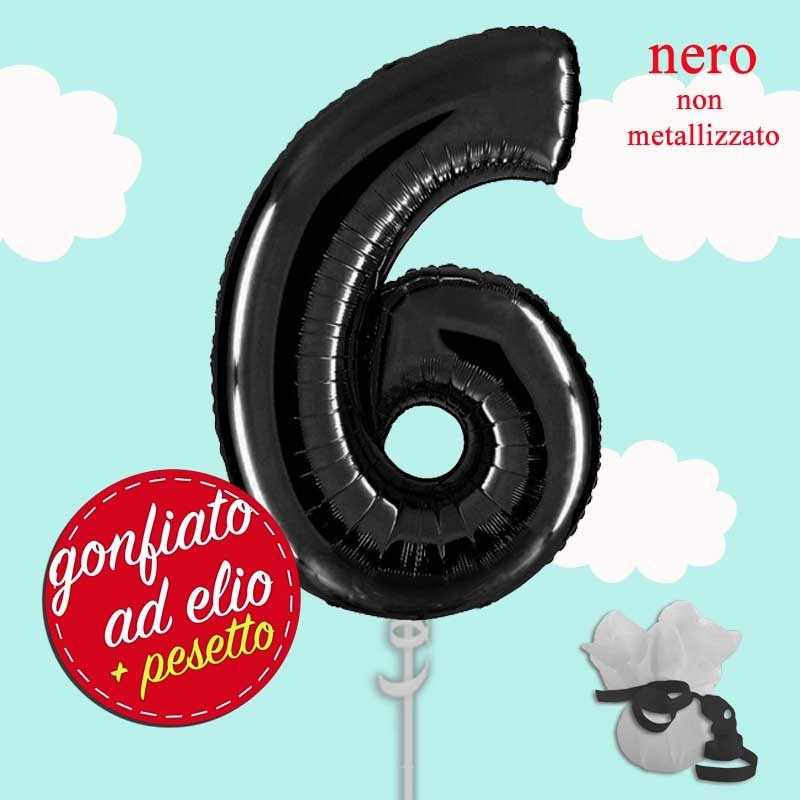 numero 6 nero pastello maxi ad elio