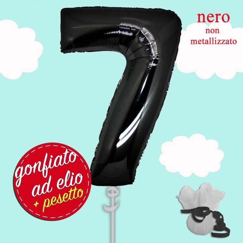 numero 7 nero pastello maxi ad elio