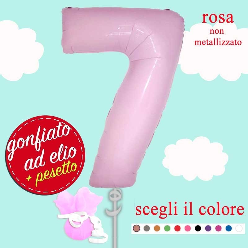 numero 7 rosa maxi ad elio