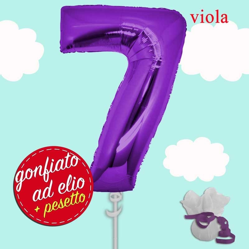 numero 7 viola maxi ad elio