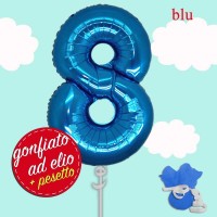 numero 8 blu palloncino maxi ad elio numero 8 blu palloncino maxi ad elio