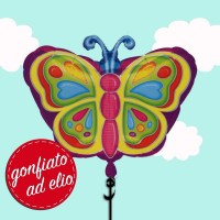 palloncino farfalla gonfiato ad elio