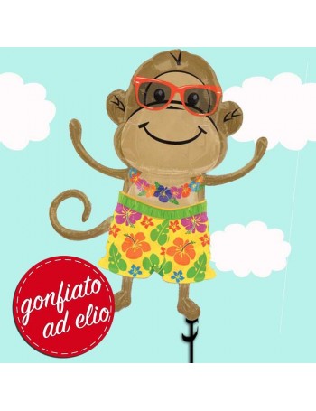 scimmietta gonfiato ad elio palloncino