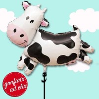 palloncino mucca gonfiato ad elio