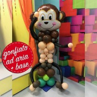 composizione maxi scimmia palloncini
