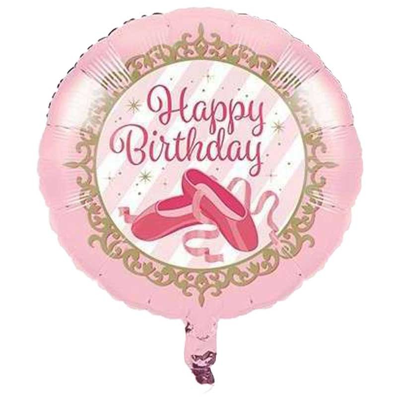 palloncino rotondo a tema ballerina per compleanni