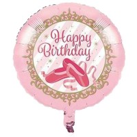 palloncino rotondo a tema ballerina per compleanni