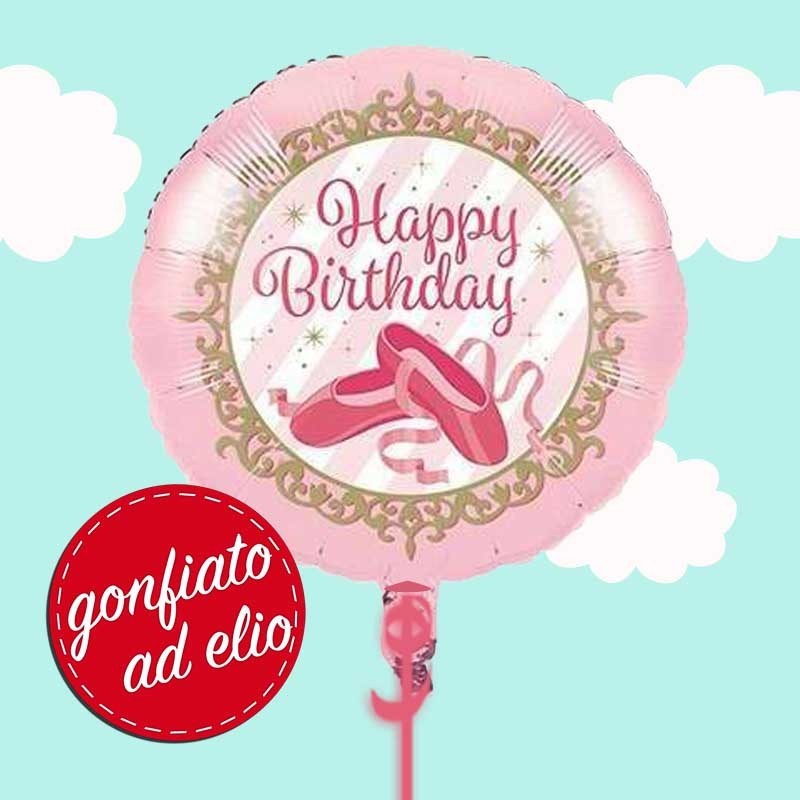 palloncino ad elio tema scarpette ballerina