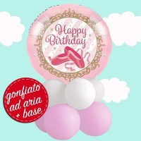 composizione palloncino scarpette ballerina