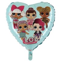 palloncino cuore lol acquamarina