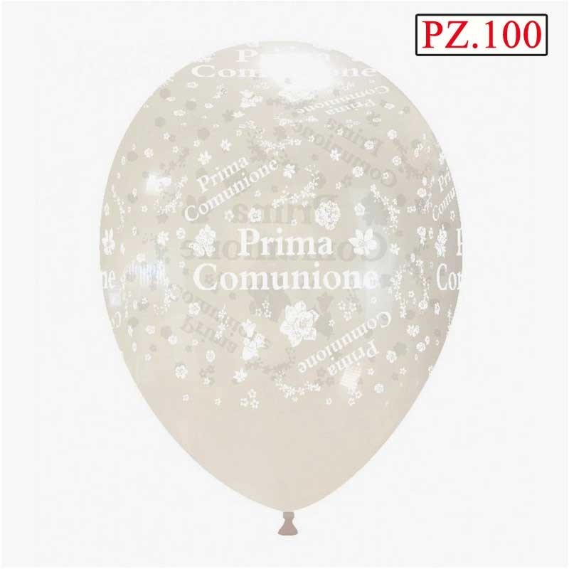 Prima Comunione Palloncini Trasparente 12" pz.100