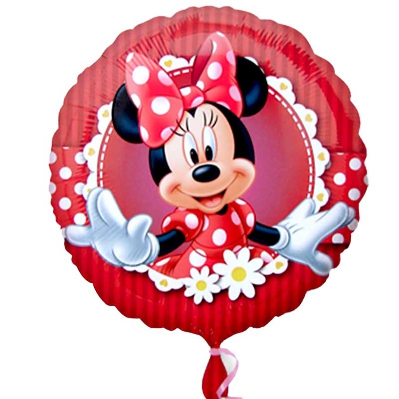 palloncino di Minnie fiocco rosso
