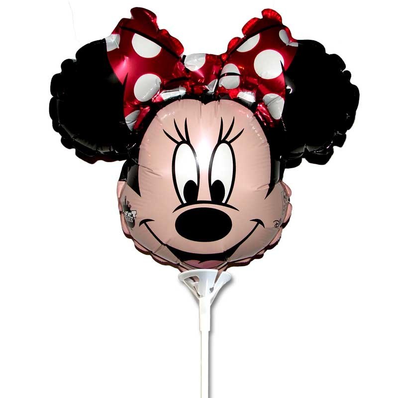 palloncino mini Minnie fiocco rosso