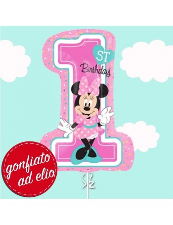 palloncino numero 1 minnie primo compleanno ad elio