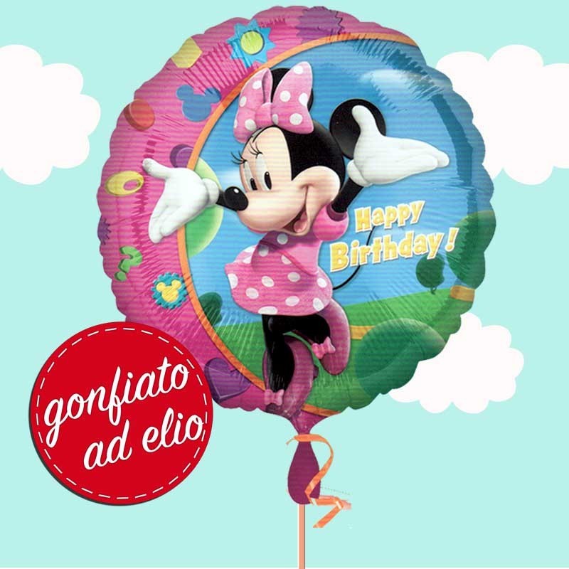 palloncino minnie happy birthday ad elio