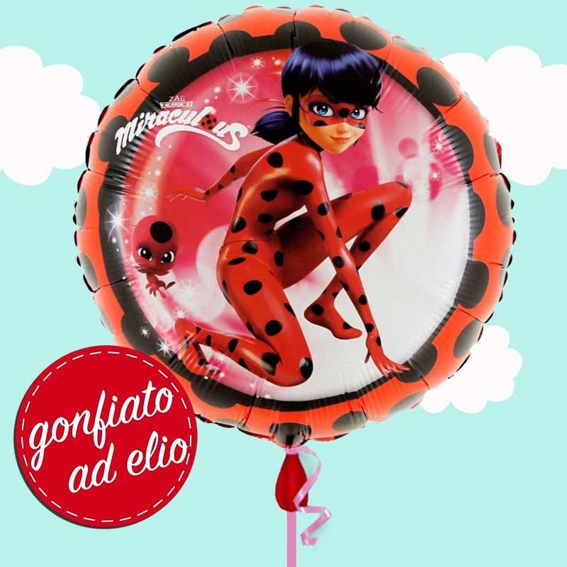 miraculous palloncino gonfiato ad elio