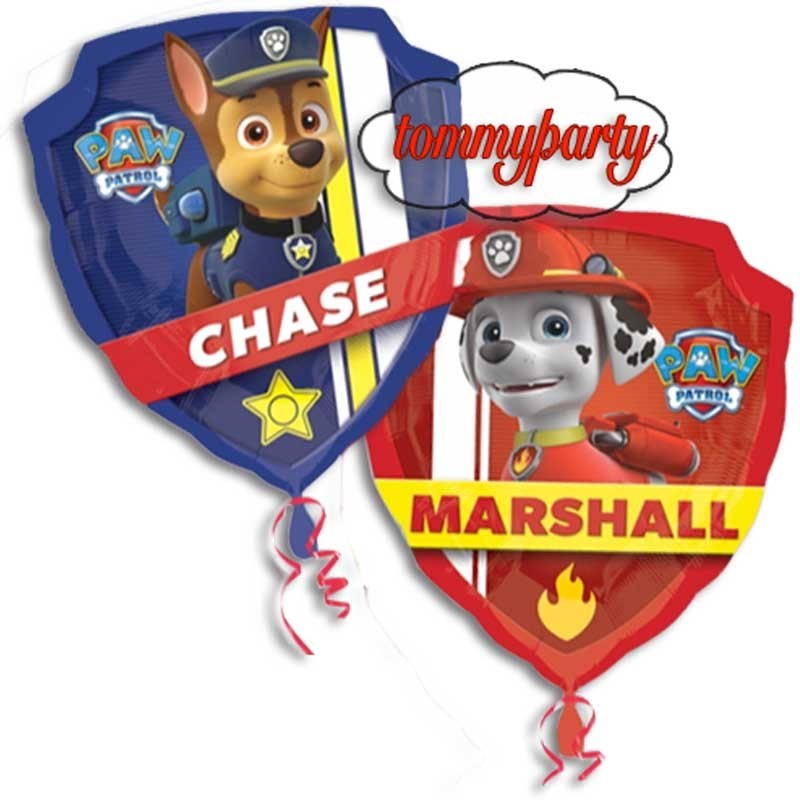 palloncino distintivo dei paw patrol