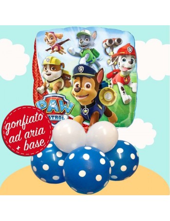 centrotavola palloncino dei Paw Patrol