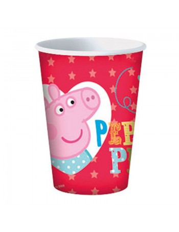 bicchieri peppa pig cartoncino