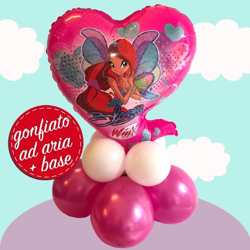 composizione palloncini ad aria delle Winx
