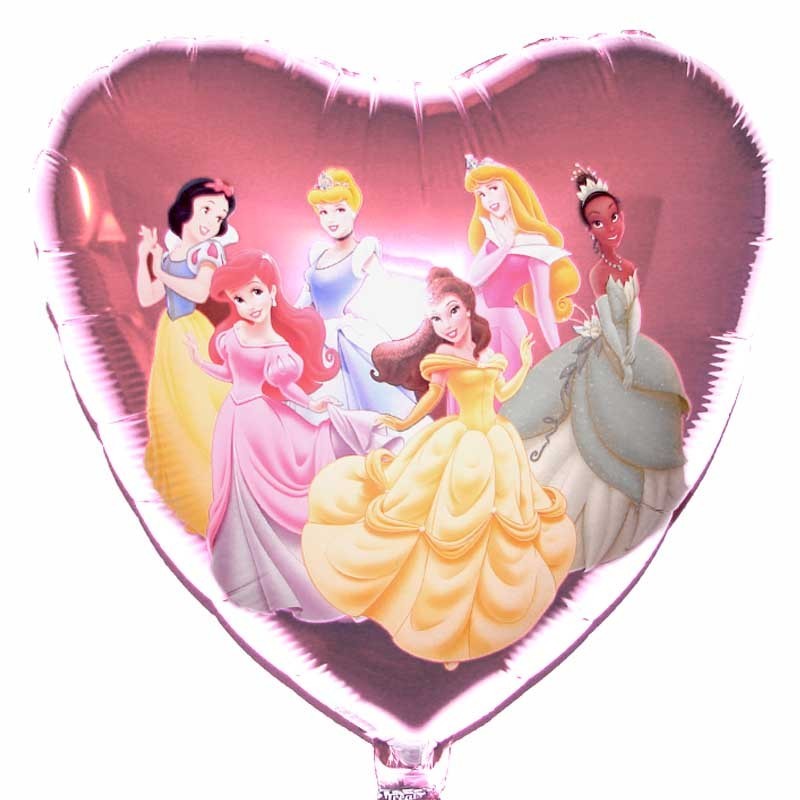 palloncino Disney principesse cuore