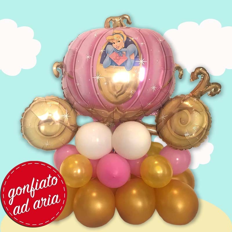 palloncino carrozza principesse Disney