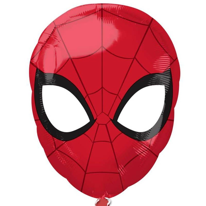 palloncino Spiderman mylar maschera