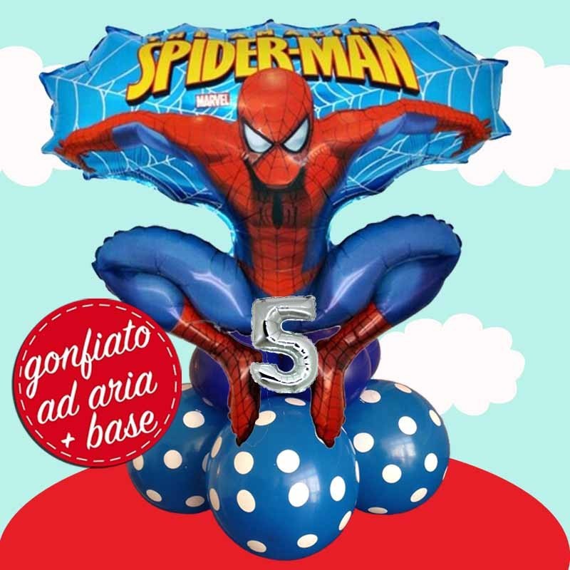 composizione palloncino Spiderman super